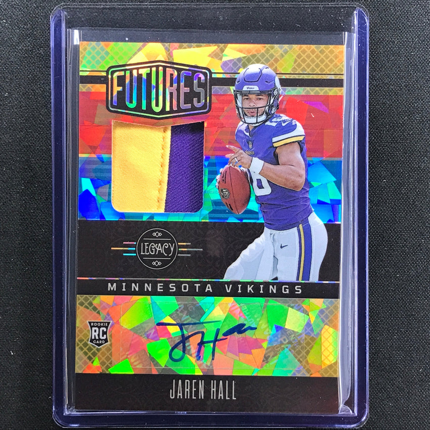 2023 Legacy Jaren Hall Futures Rookie Jersey Patch Auto Yellow Diamond 9/10