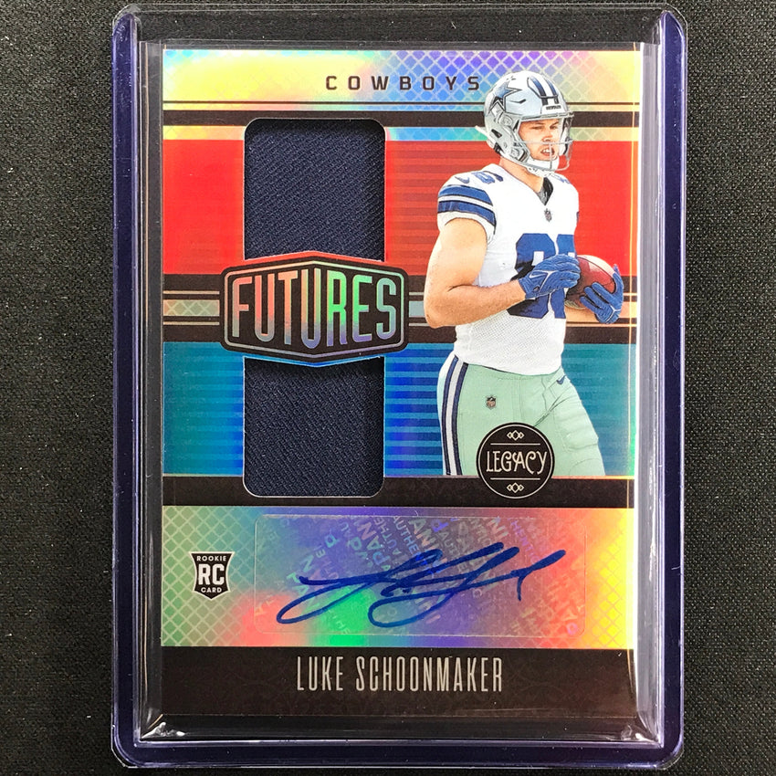 2023 Legacy Luke Schoonmaker Future Dual Rookie Jersey Patch Auto Silver 172/249