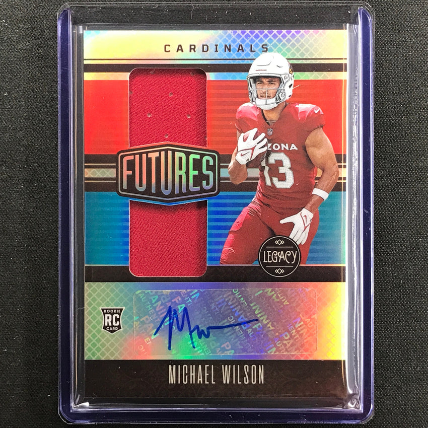 2023 Legacy Michael Wilson Futures Dual Rookie Jersey Patch Auto Silver 161/249