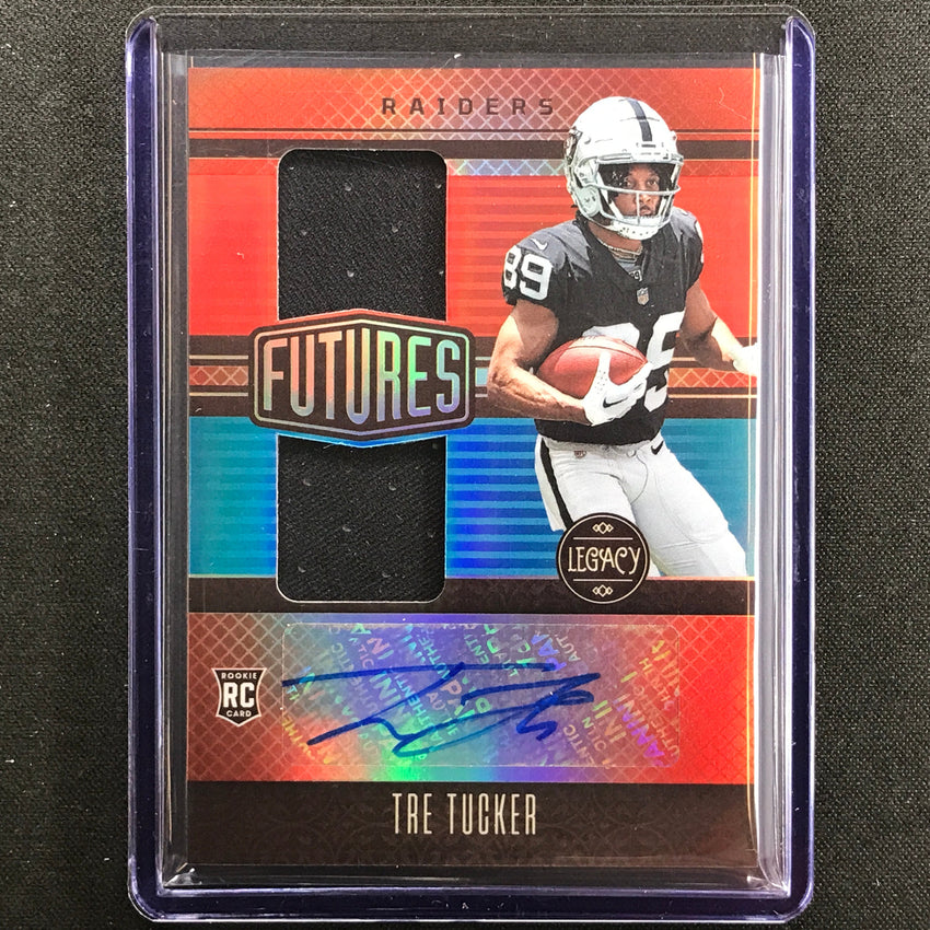 2023 Legacy Tre Tucker Futures Dual Rookie Jersey Patch Auto Ruby 30/100