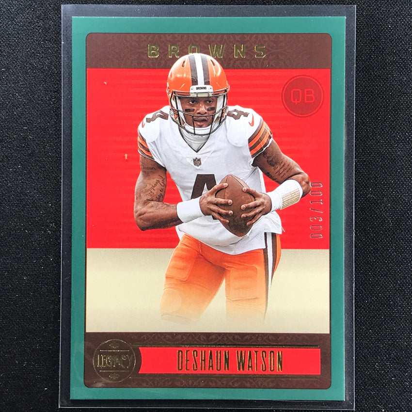 2023 Legacy Deshaun Watson Base Green 3/100