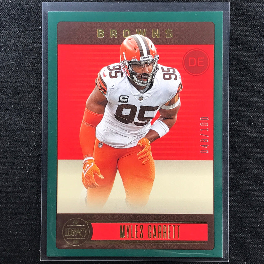 2023 Legacy Myles Garrett Base Green 48/100