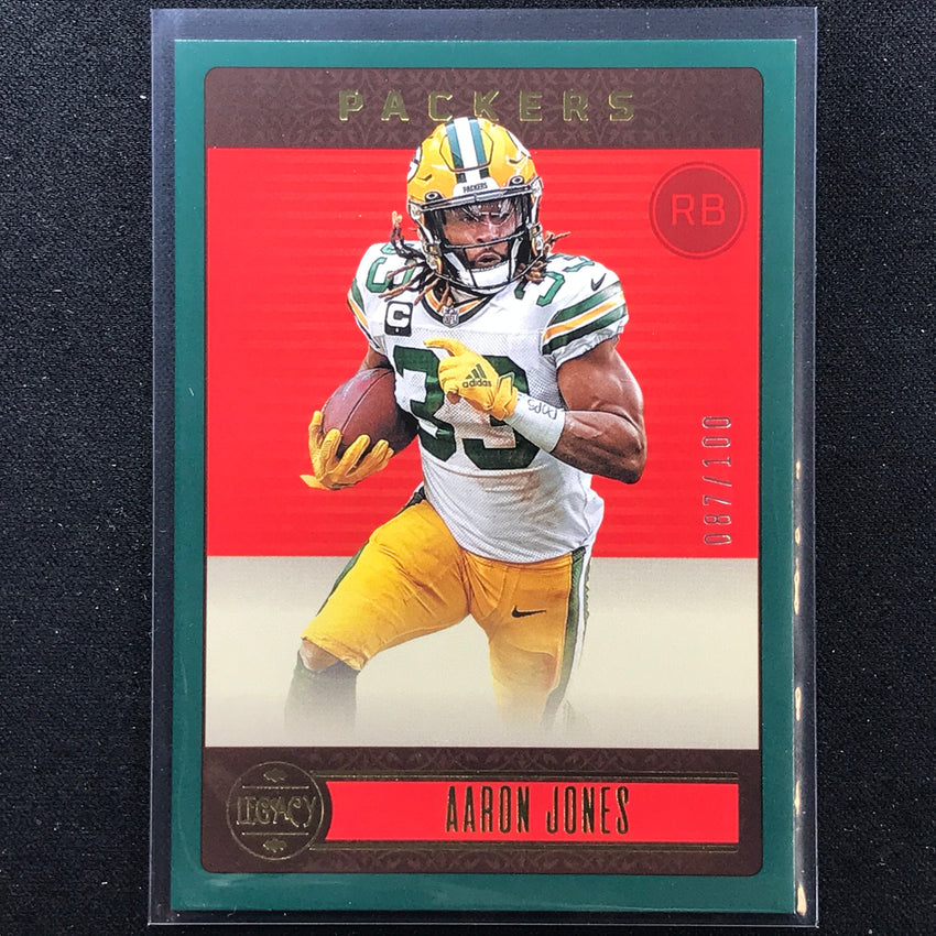 2023 Legacy Aaron Jones Base Green 87/100