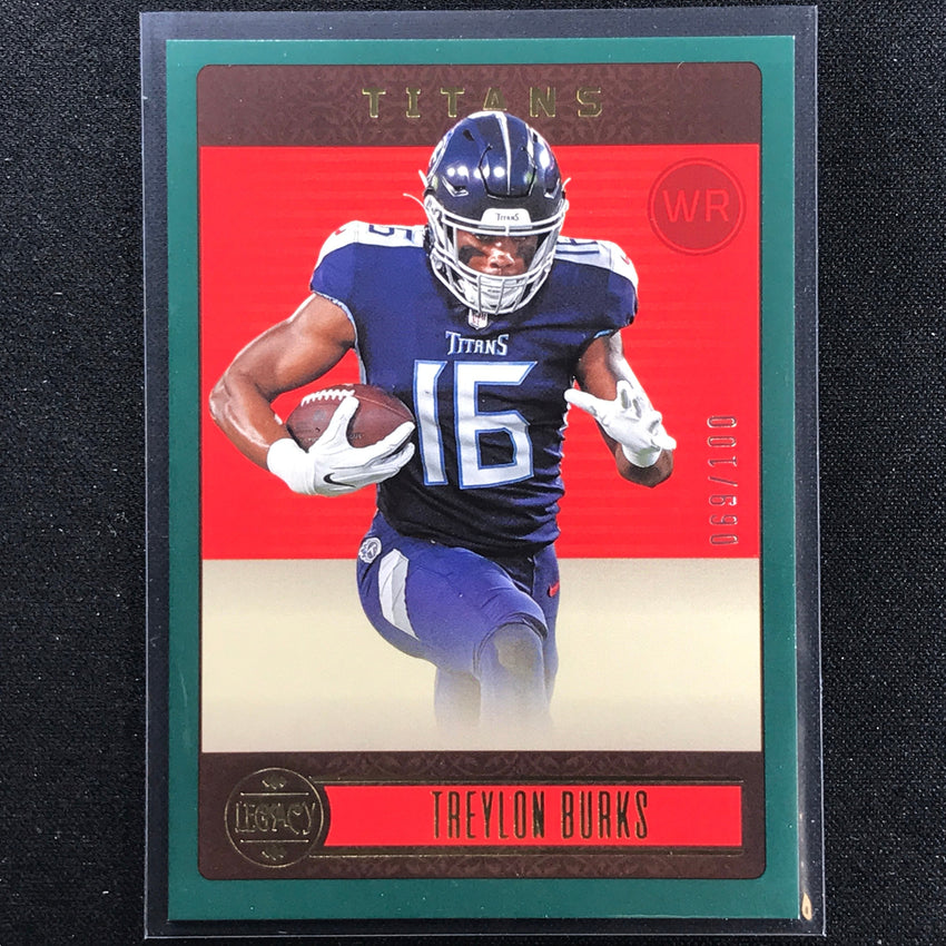 2023 Legacy Treylon Burks Base Green 69/100