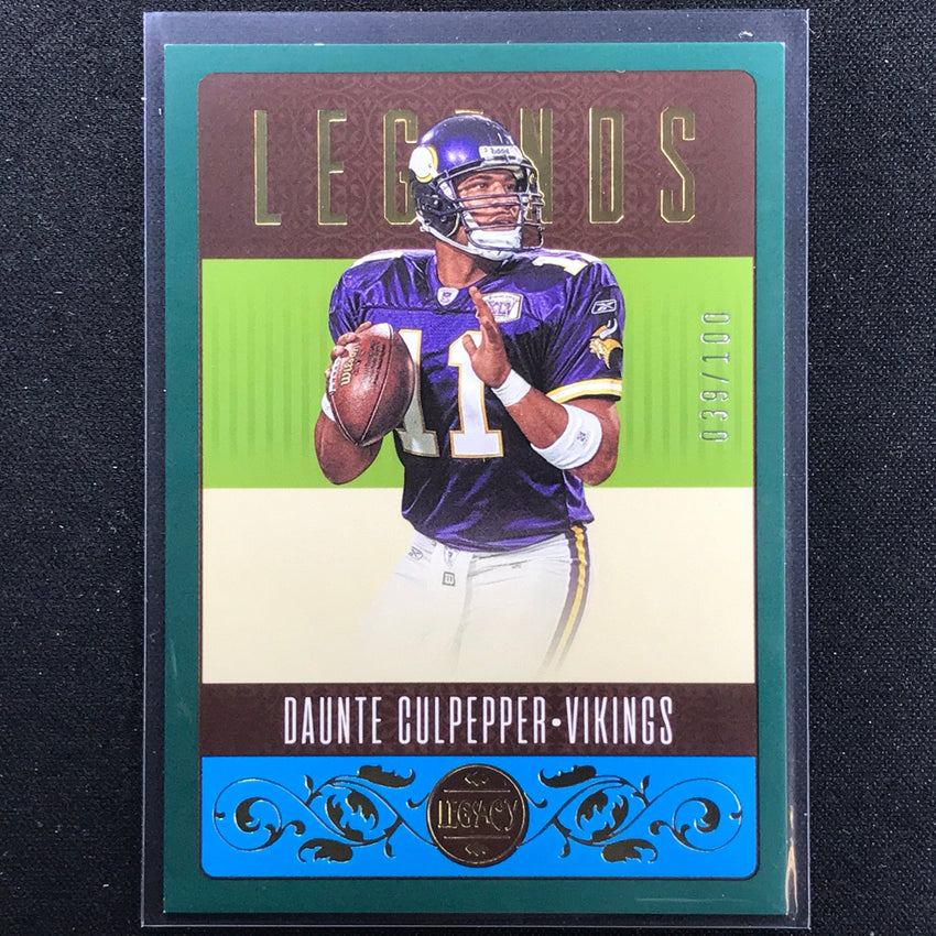 2023 Legacy Daunte Culpepper Legends Green 39/100