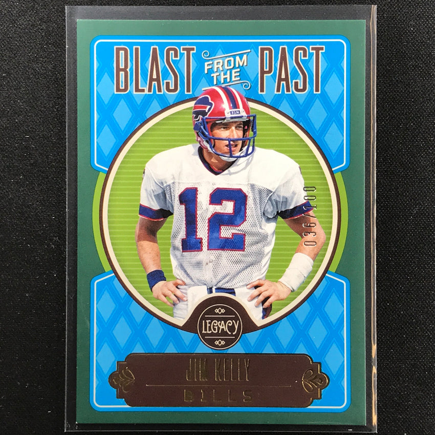 2023 Legacy Jim Kelly Blast From The Past Green 36/100-Cherry Collectables