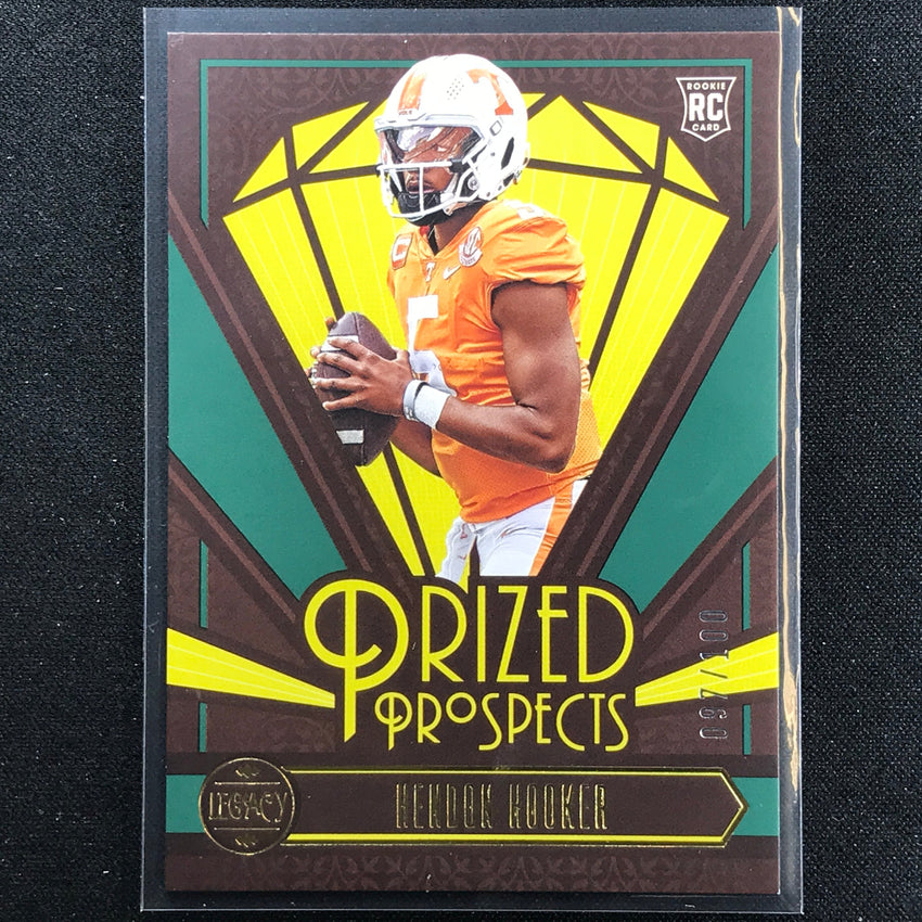 2023 Legacy Hendon Hooker Prized Prospects Rookie Green 97/100