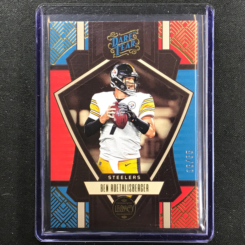 2023 Legacy Ben Roethlisberger Hall Of Fame Dare To Tear 5/65 Ripped