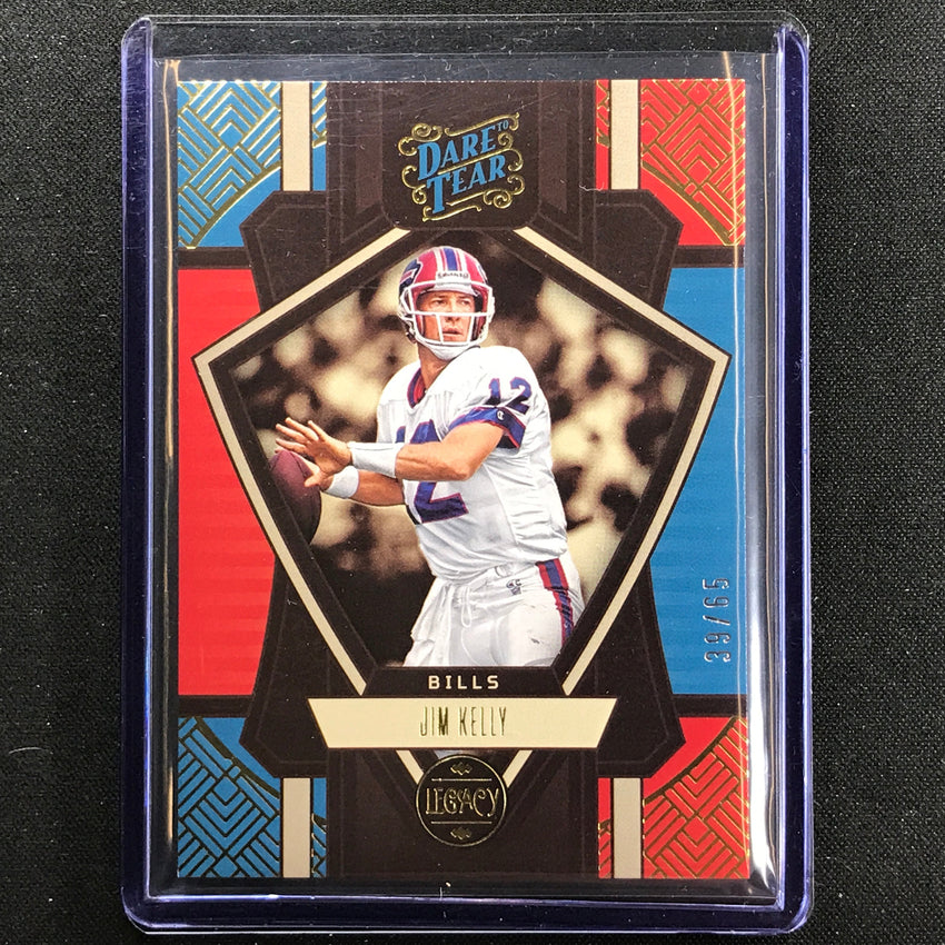 2023 Legacy Jim Kelly Hall Of Fame Dare To Tear 39/65 Ripped