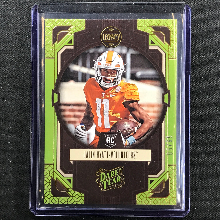 2023 Legacy Jalin Hyatt Rookie Dare To Tear 5/65 Ripped