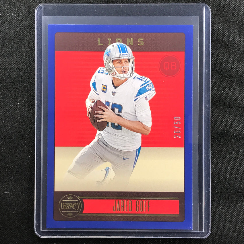 2023 Legacy Jared Goff Base Blue 26/50