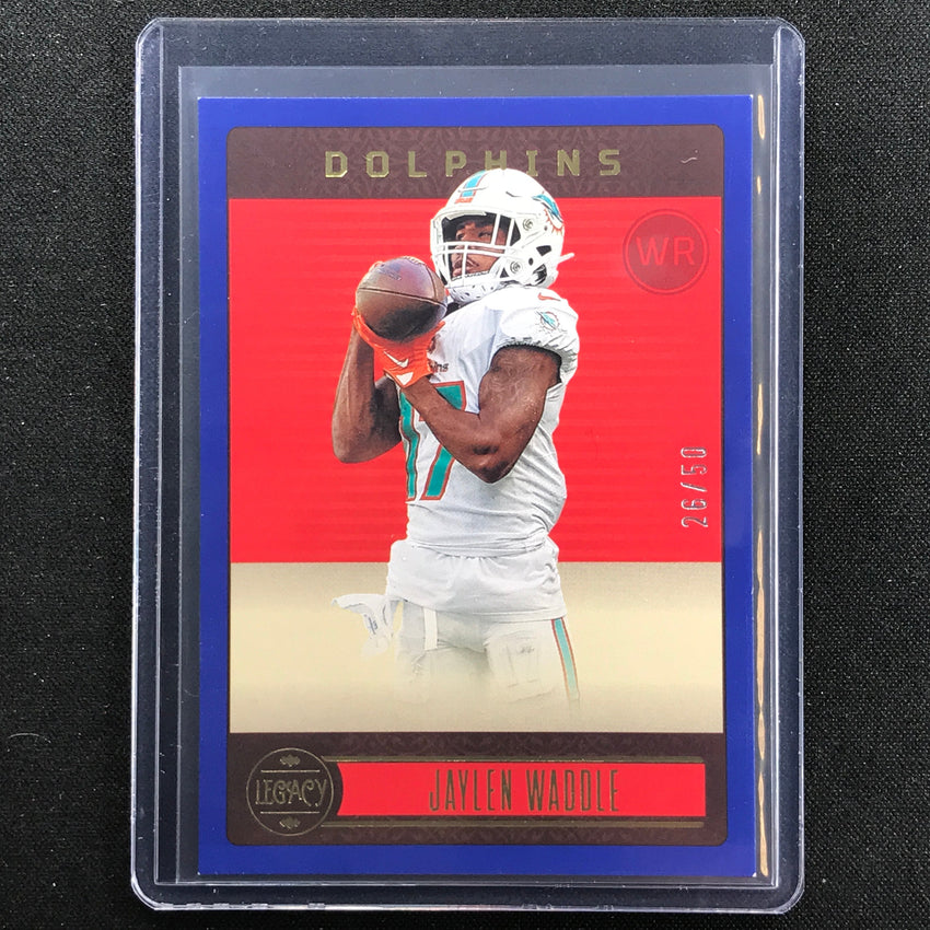 2023 Legacy Jaylen Waddle Base Blue 26/50