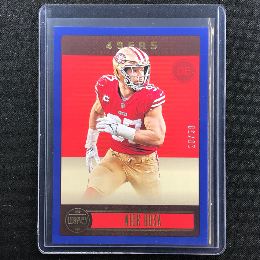2023 Legacy Nick Bosa Base Blue 20/50