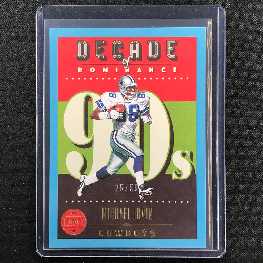 2023 Legacy Michael Irvin Decade Of Dominance Blue 25/50