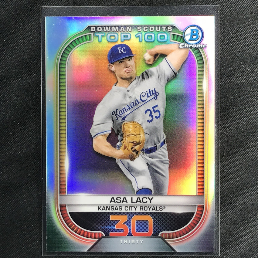 2021 Bowman Chrome Asa Lacy Bowman Scouts Top 100 Refractor No 30