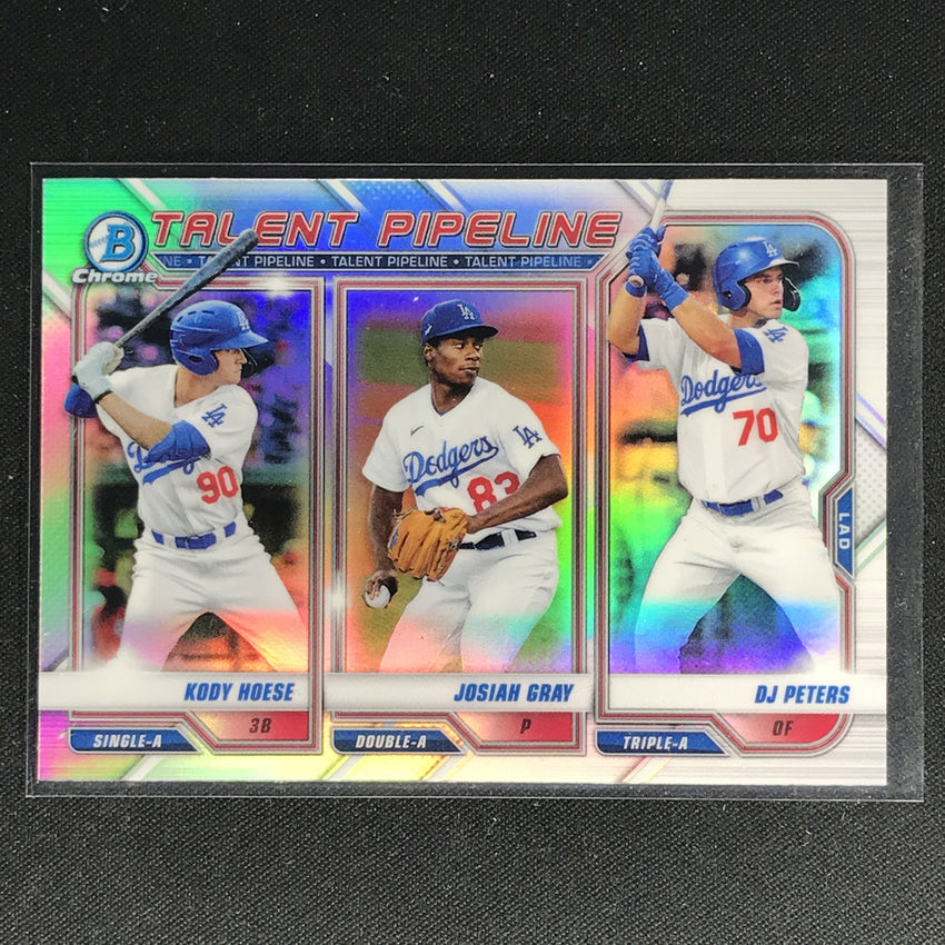 2021 Bowman Chrome HOESE GRAY PETERS Talent Pipeline Refractor #LAD