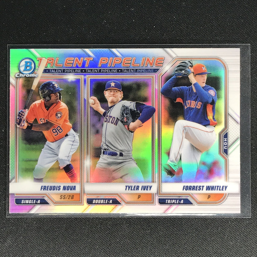 2021 Bowman Chrome Nova Ivey Whitley Talent Pipeline Refractor No Hou