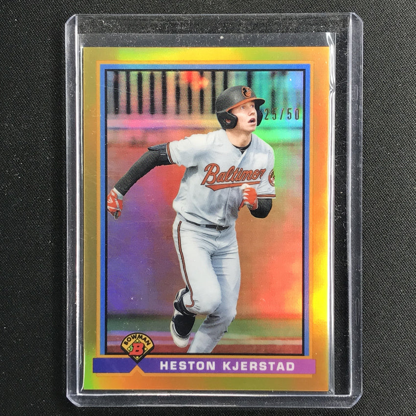2021 Bowman Chrome Heston Kjerstad 1991 Bowman Gold Refractor 25/50
