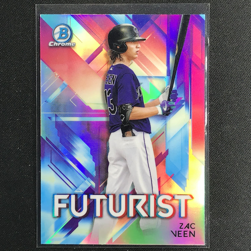 2021 Bowman Chrome ZAC VEEN Futurist Refractor #ZV
