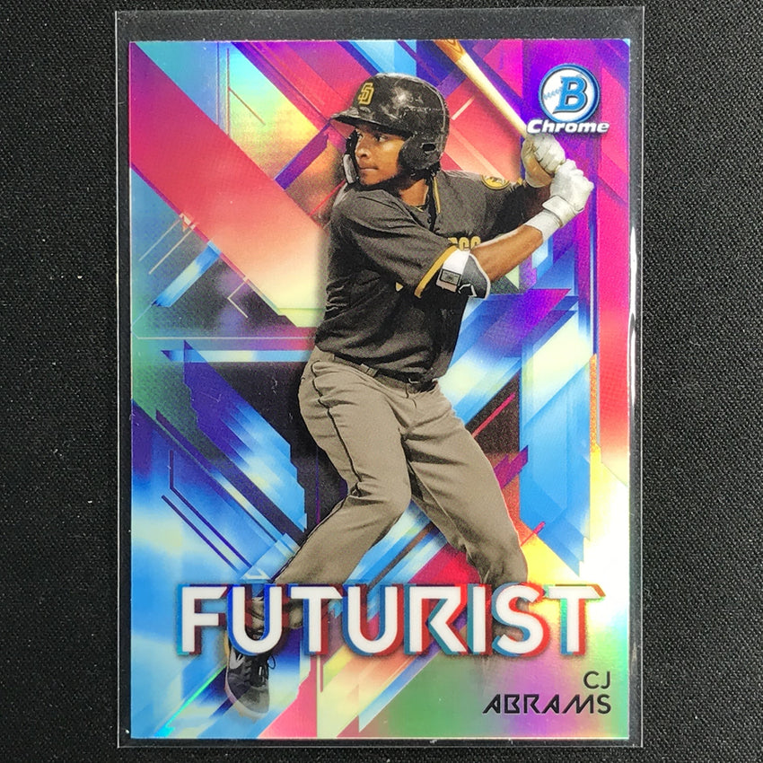 2021 Bowman Chrome Cj Abrams Futurist Refractor No Ca