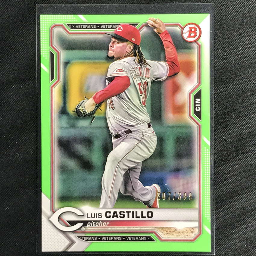 2021 Bowman Luis Castillo Neon Green Border /399