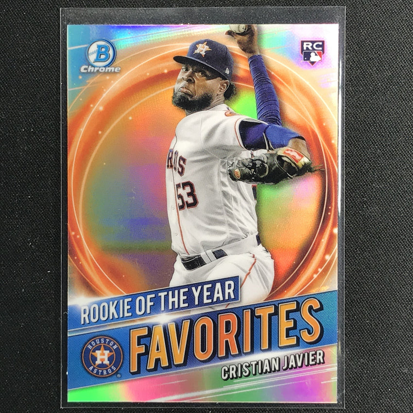 2021 Bowman Chrome CRISTIAN JAVIER Rookie the Year ROY Favorites Refractor #CJ