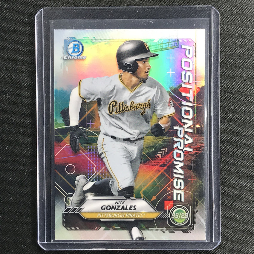 2021 Bowman Chrome NICK GONZALES Positional Promise Refractor #NG