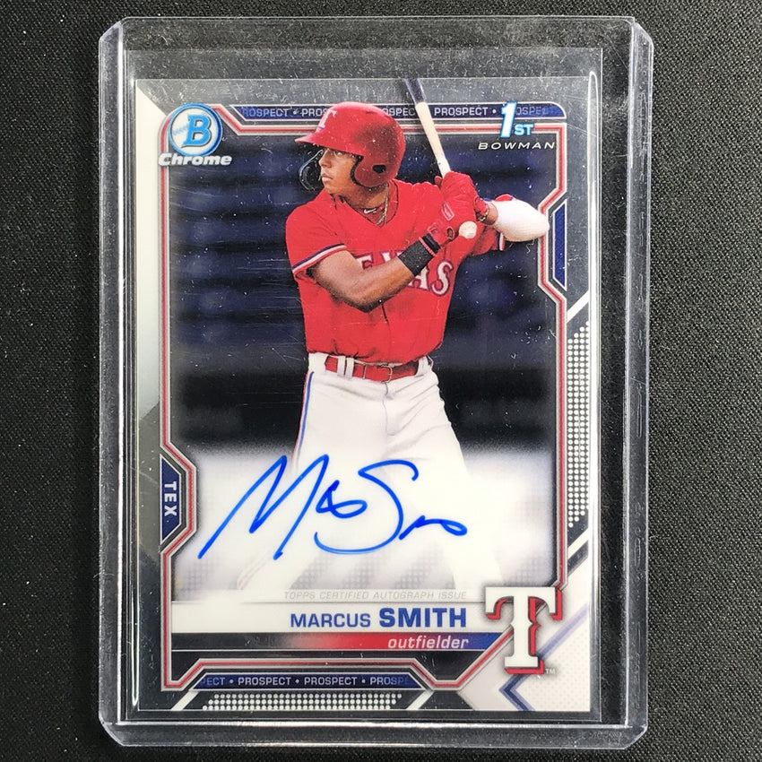 2021 Bowman Chrome MARCUS SMITH Prospect 1st Bowman Autograph Base #MS