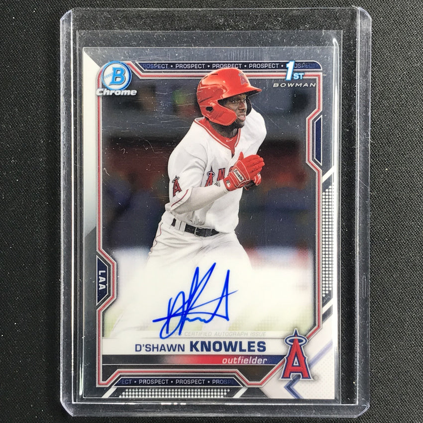 2021 Bowman Chrome Dshawn Knowles Prospect 1st Bowman Autograph Base No Dk