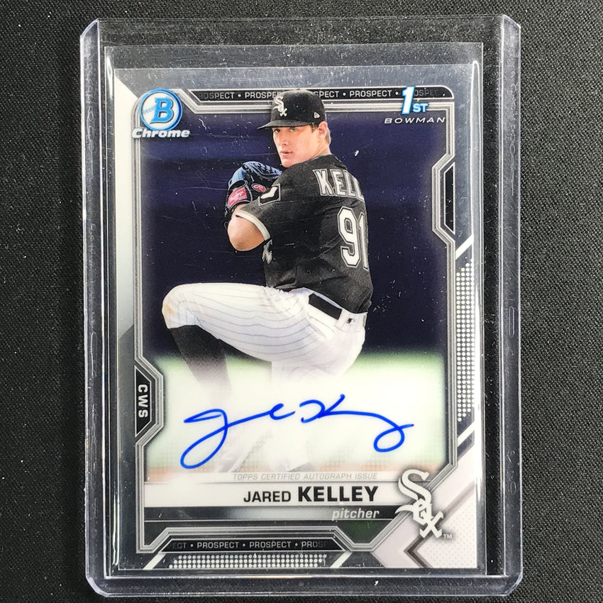 2021 Bowman Chrome JARED KELLEY Prospect 1st Bowman Autograph Base #JK