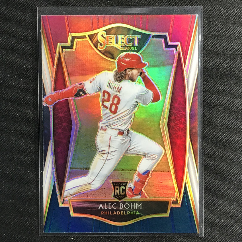 2021 Select Alec Bohm Premier Level Rookie Tri-color No 103
