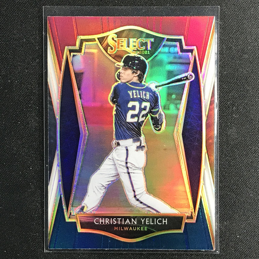 2021 Select CHRISTIAN YELICH Premier Level Tri-Color #164