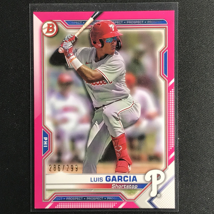 2021 Bowman Luis Garcia Prospect Fuscia Border /299