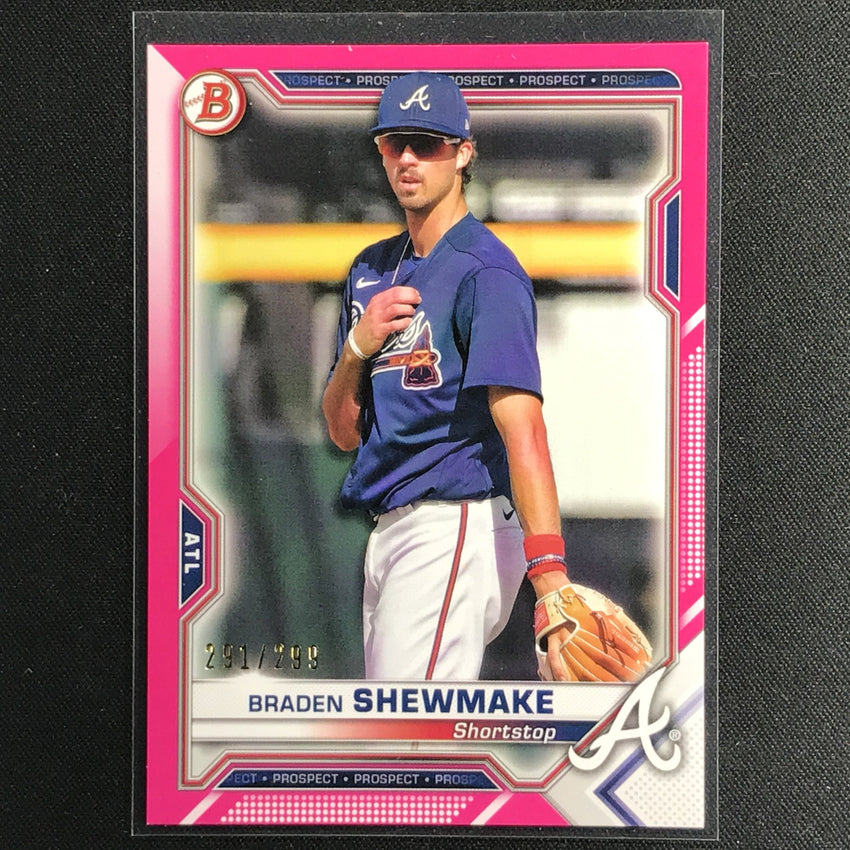 2021 Bowman Braden Shewmake Prospect Fuscia Border /299
