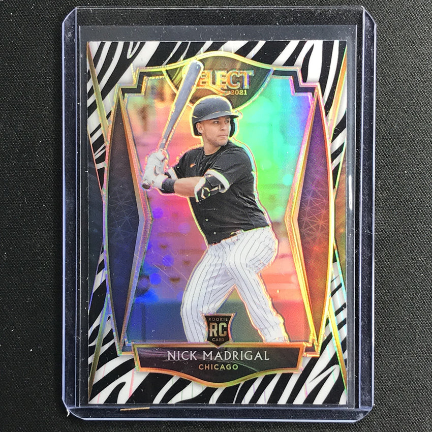 2021 Select NICK MADRIGAL Premier Level Rookie Zebra SP #161