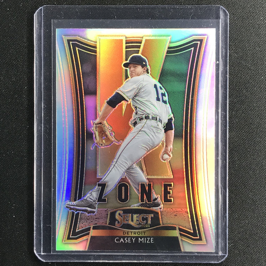 2021 Select CASEY MIZE K Zone Silver Holo SSP #13