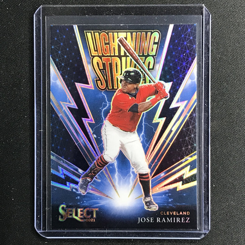 2021 Select Jose Ramirez Lightning Strikes Silver Holo Ssp No 18