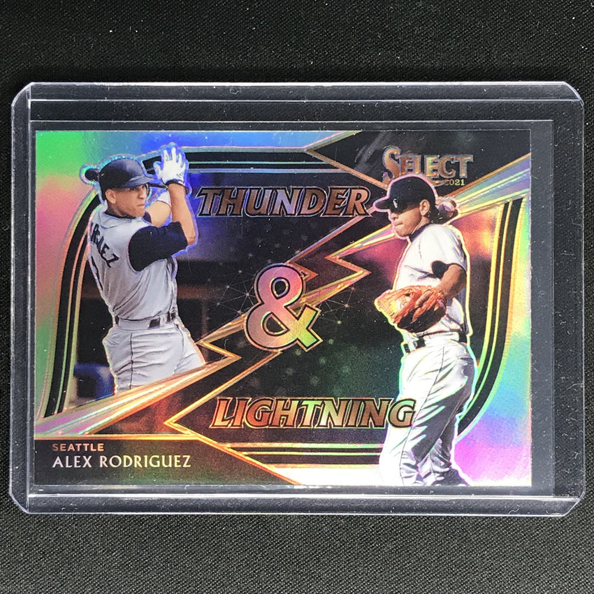 2021 Select ALEX RODRIGUEZ Thunder and Lightning Silver Holo SSP #11
