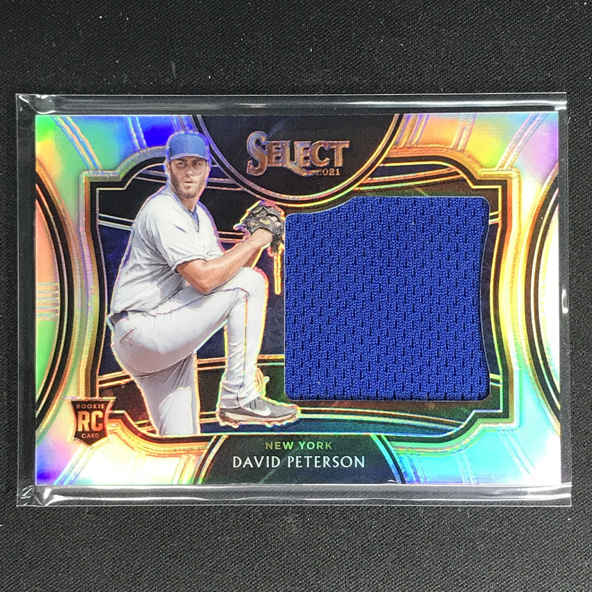 2021 Select David Peterson Horizontal Rookie Jumbo Jersey Silver Holo 147/150