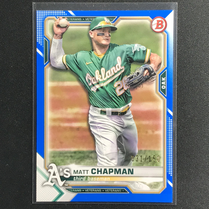 2021 Bowman Matt Chapman Blue Border /150