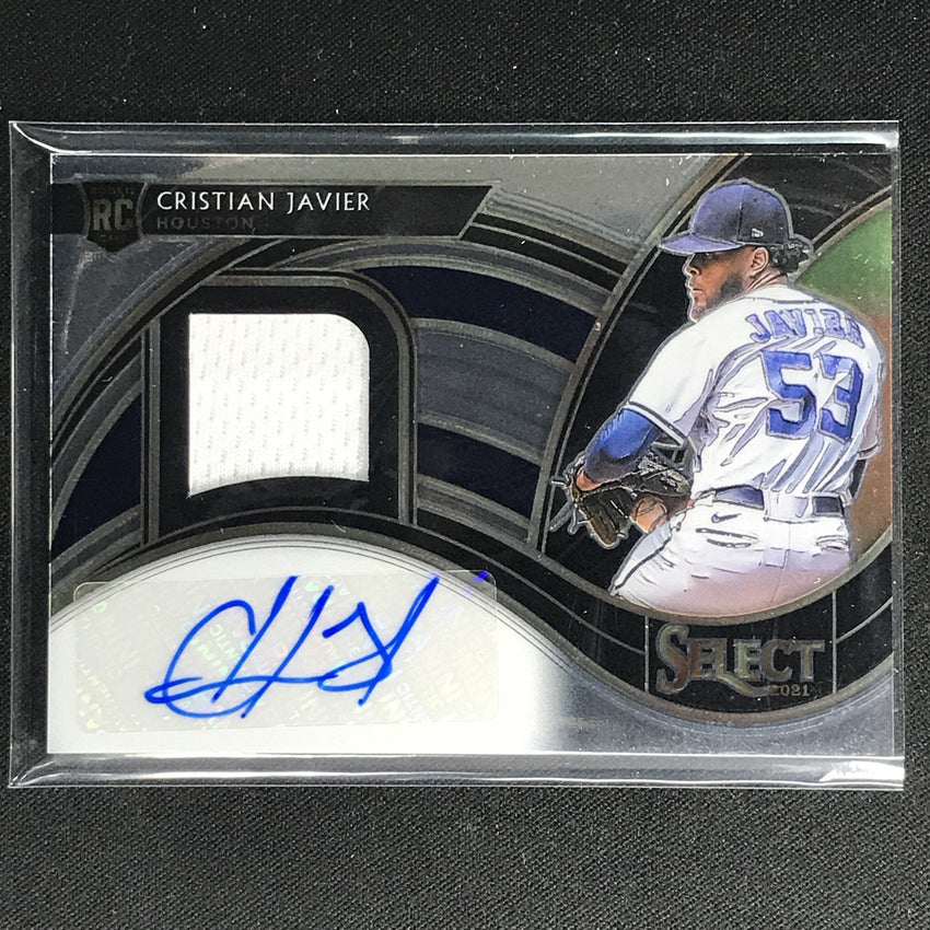 2021 Select Cristian Javier Rookie Jersey Autograph 141/299