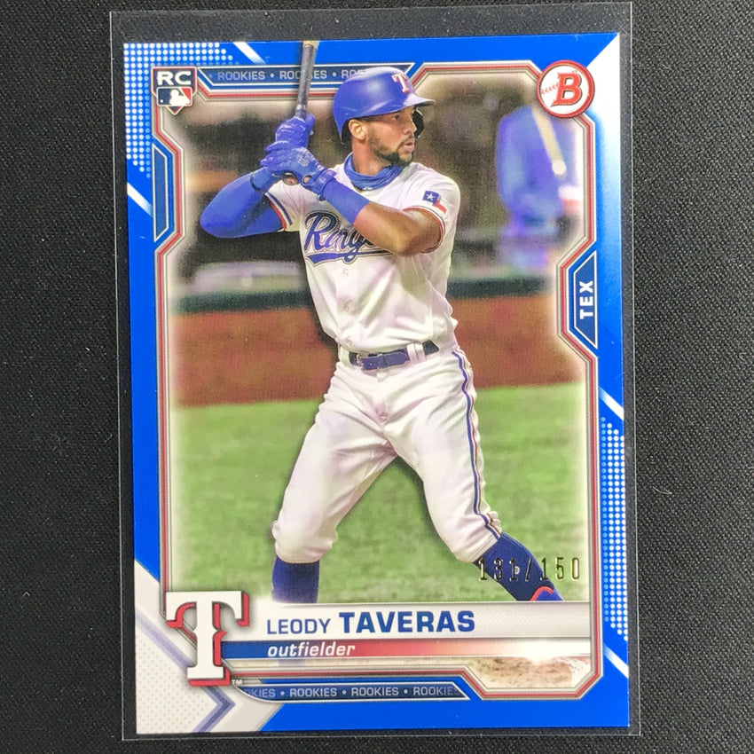 2021 Bowman Leody Taveras Rookie Blue Border /150