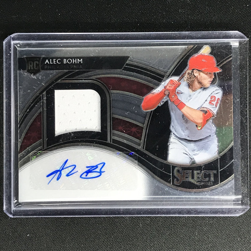 2021 Select Alec Bohm Rookie Jersey Autograph 62/299