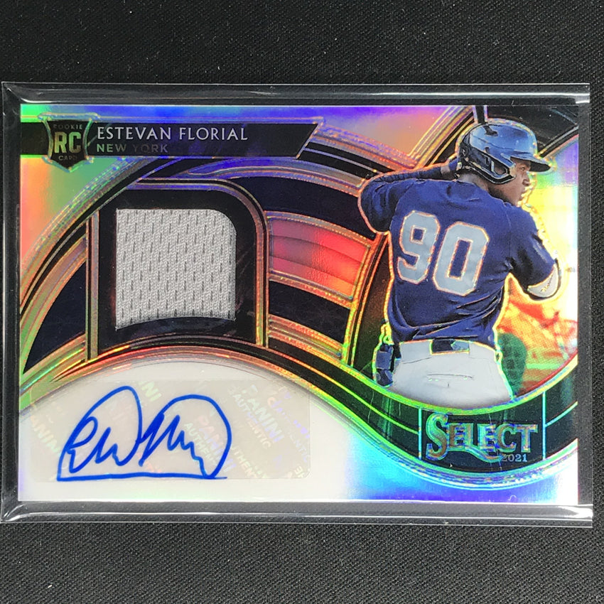 2021 Select Estevan Florial Rookie Jersey Autograph Silver Holo 165/199