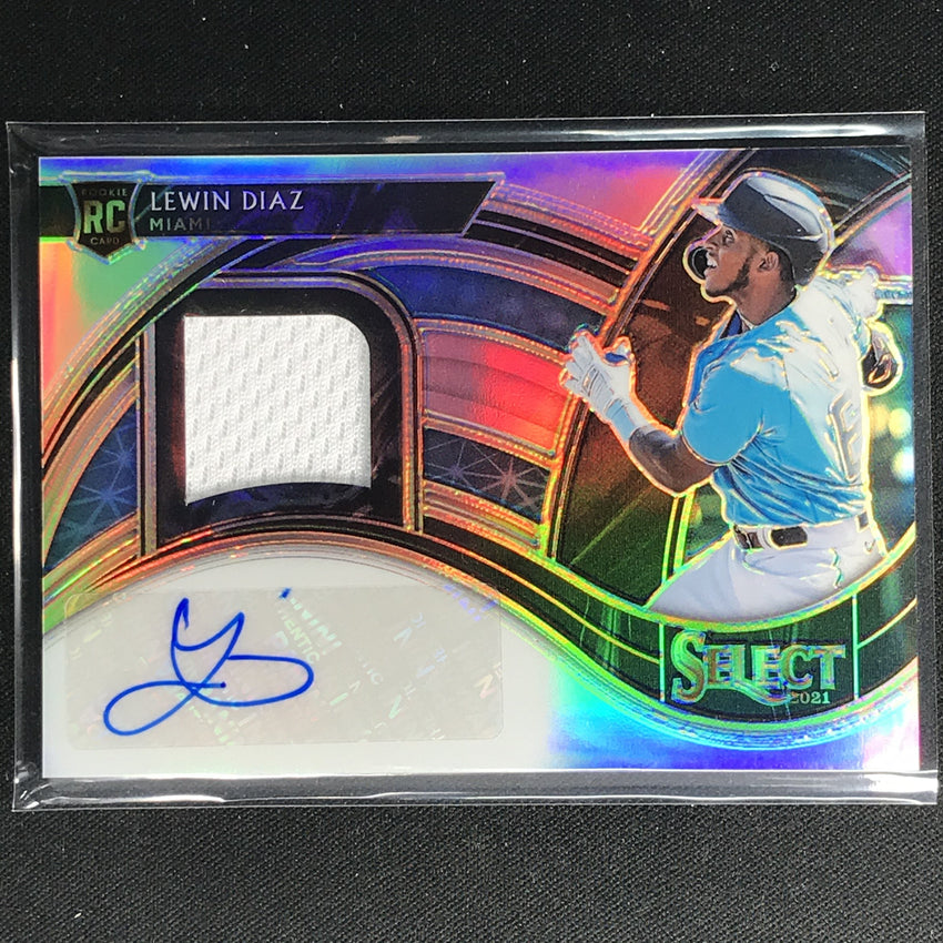 2021 Select Lewin Diaz Rookie Jersey Autograph Silver Holo 84/199