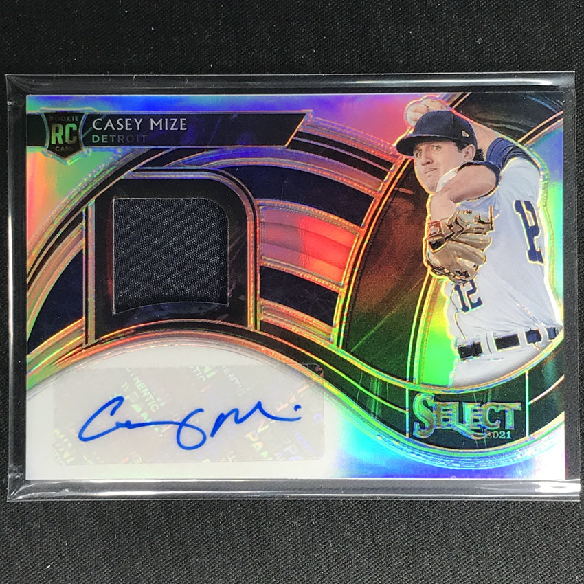 2021 Select Casey Mize Rookie Jersey Autograph Silver Holo 112/199