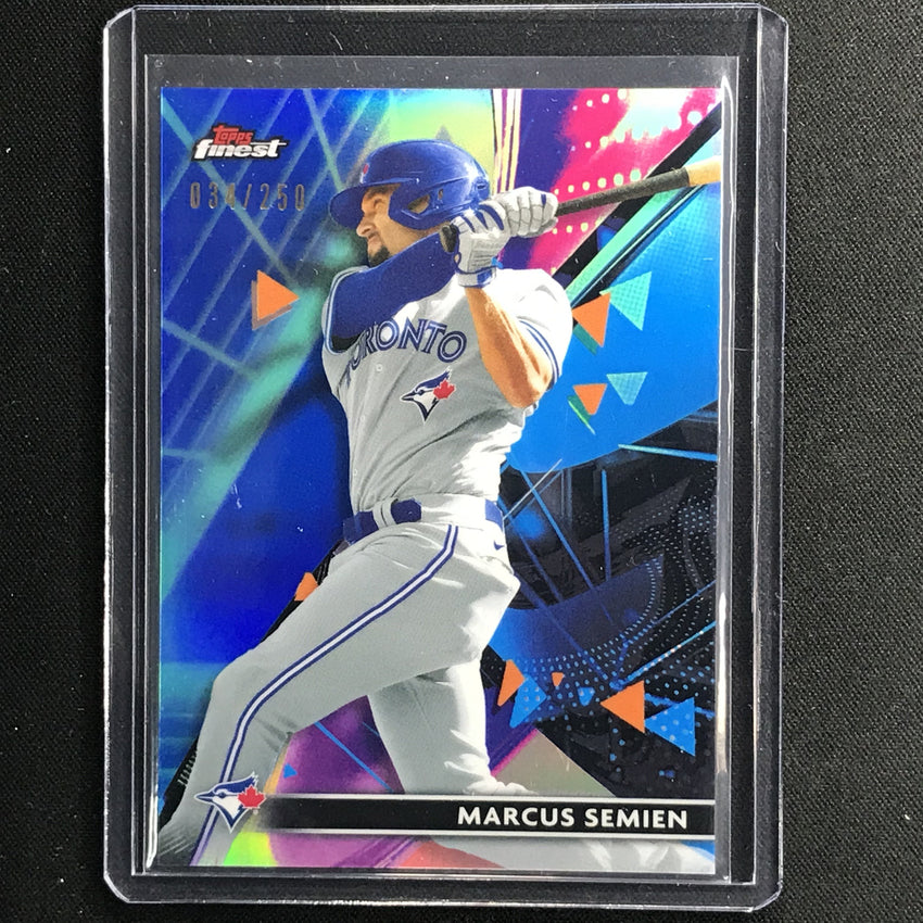 2021 Finest Marcus Semien Purple Aqua Vapor Refractor /250