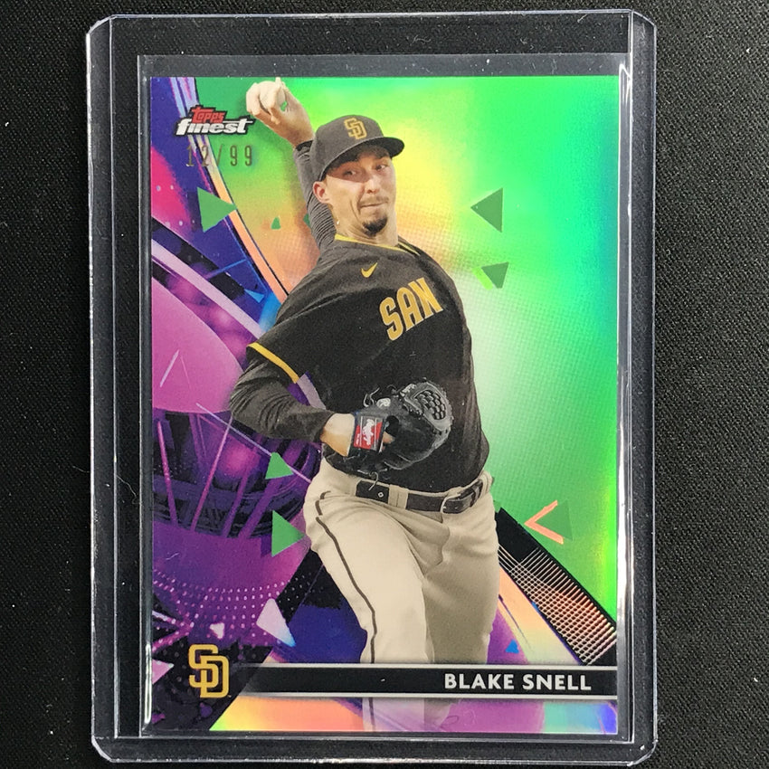 2021 Finest Blake Snell Green Refractor /99