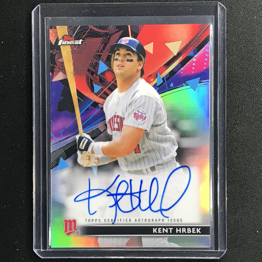 2021 Finest Kent Hrbek Autographs Refractor No Kh