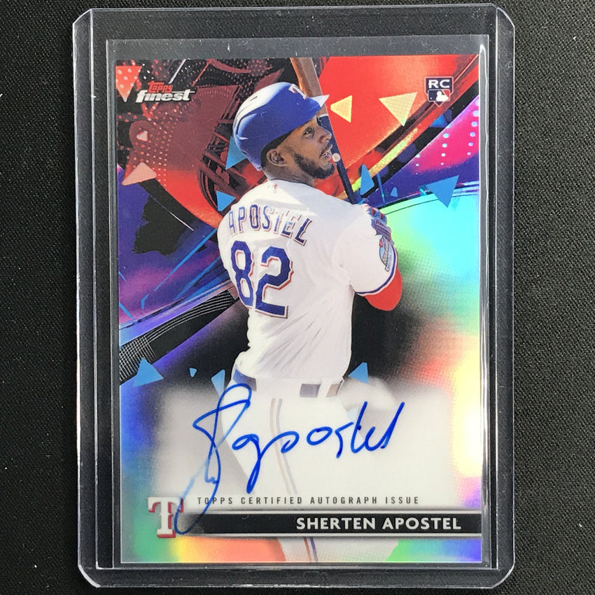 2021 Finest SHERTEN APOSTEL Rookie Autographs Refractor #SA